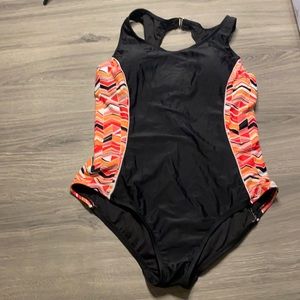 Catalina black one piece with side accents size L